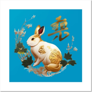 Chinese Year of the Rabbit New Year 2023 Posters and Art